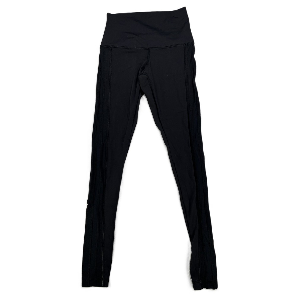 Lululemon Women's Wunder Under Tech Mesh High Rise Skinny Leggings Black Size 2